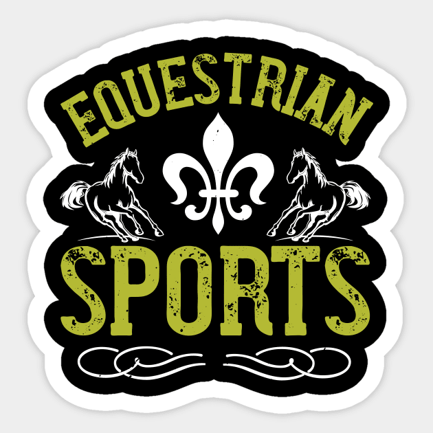 Equestrian Sports Sticker by HelloShirt Design